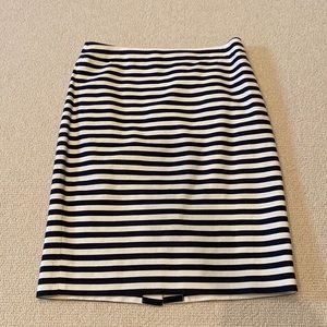 J. Crew striped pencil skirt